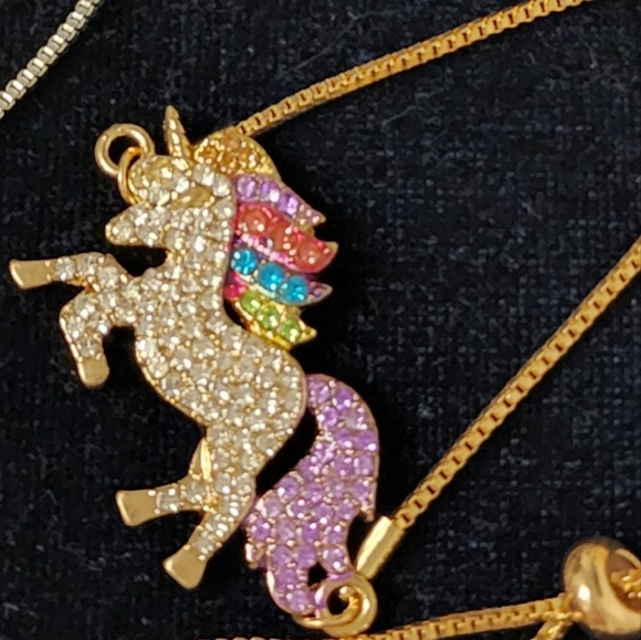 LAST ONE Unicorn Silver  Adjustable Girls Bracelet - Picture 7 of 9